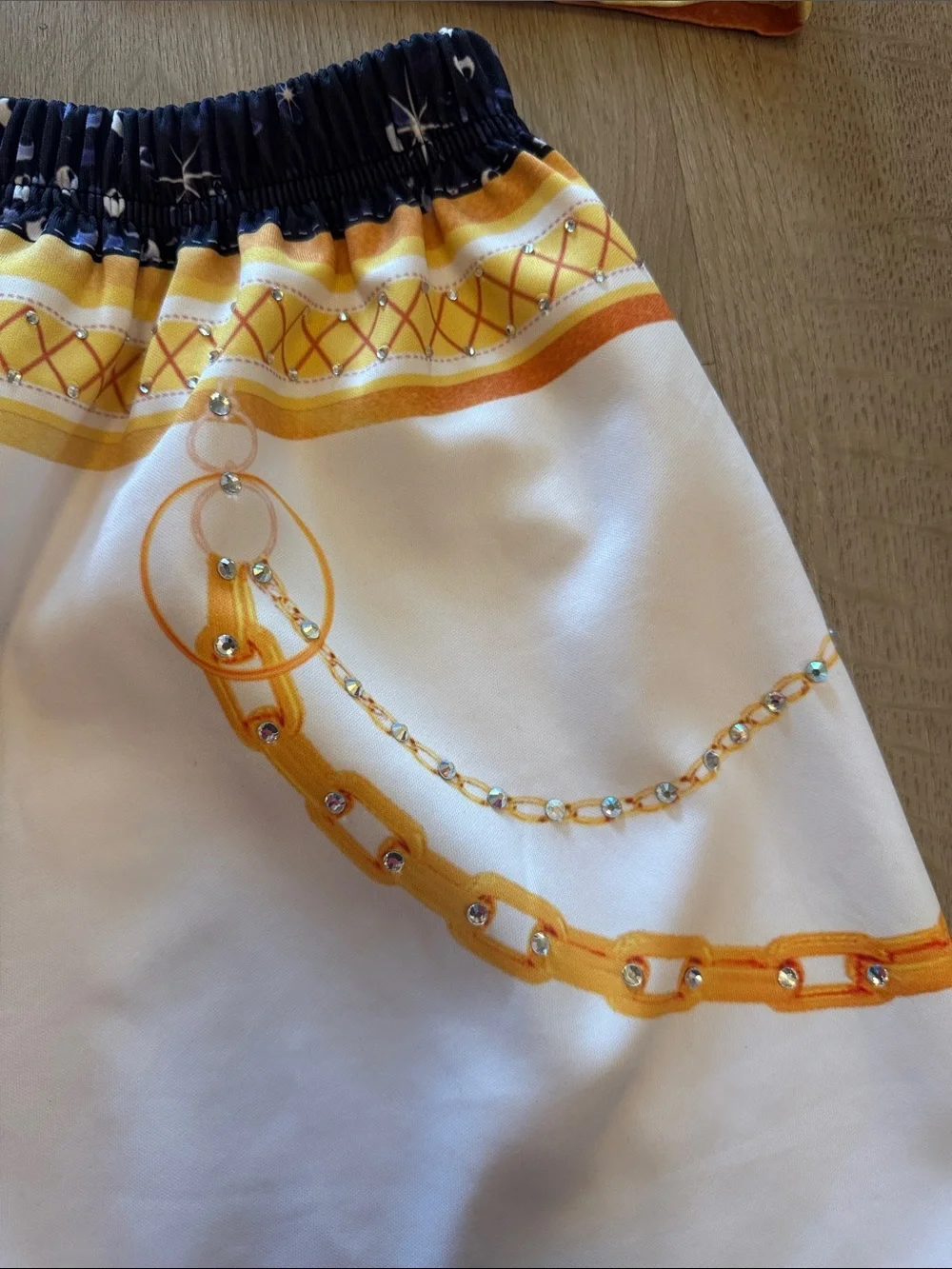 Beautiful bedazzle Zoe Golden Costume three pieces perfect for Halloween 8-10